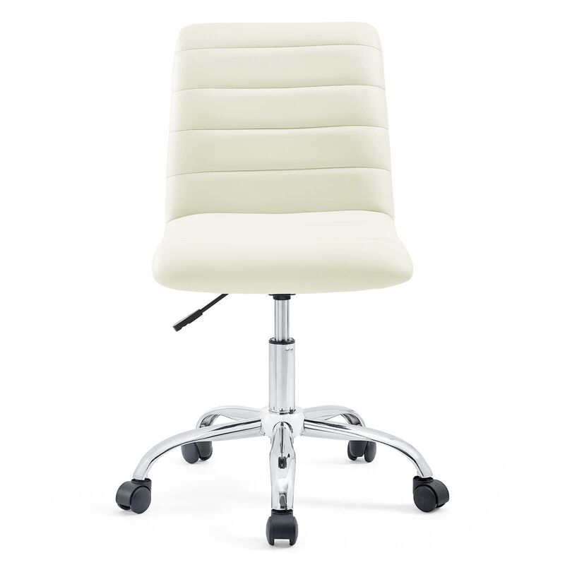 Modway Furniture - Ripple Armless Mid Back Vinyl Office Chair Bright Green image number 0