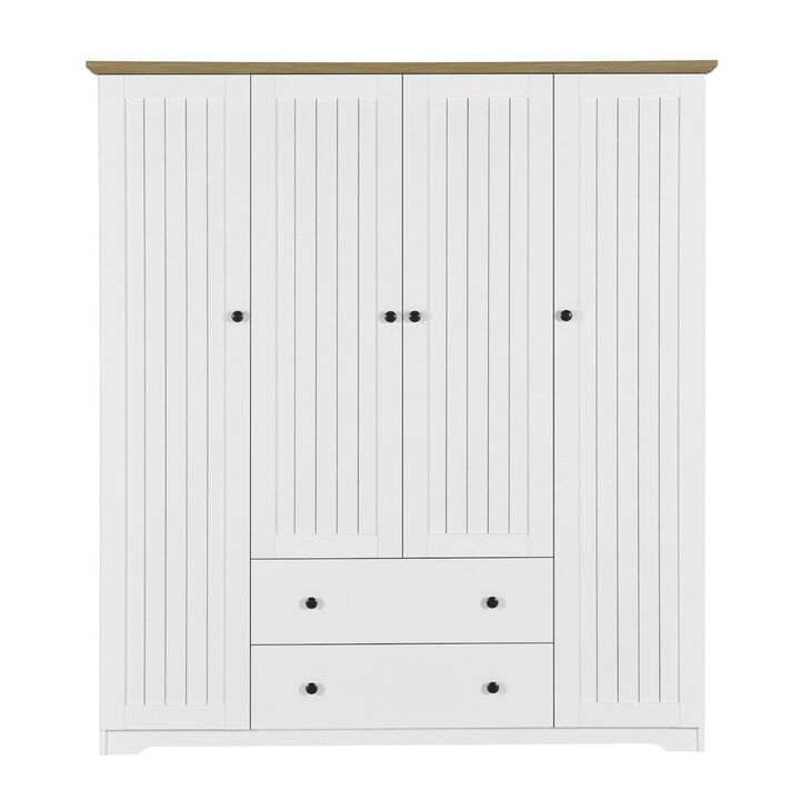 Wamdra Farmhouse Armoire Wardrobe