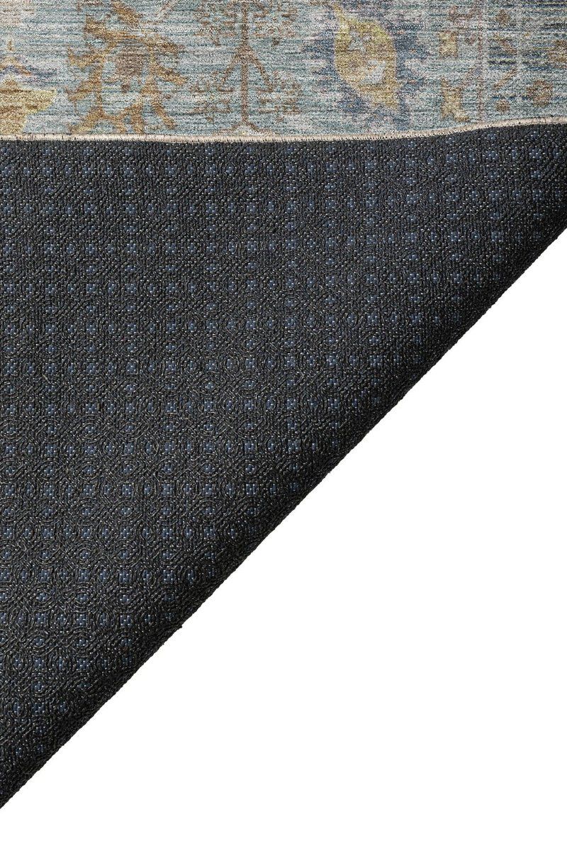 Solace SL9 Teal 8' Round Rug image number 3