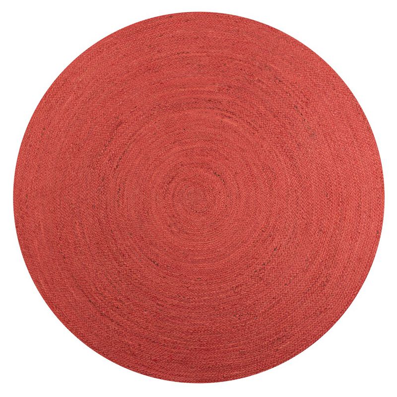 Zara Braided Coastal Cottage Round Jute Round Area Rug