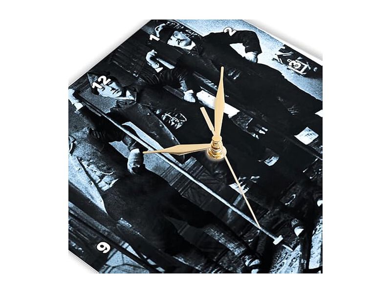 Nordic Ski Club Cyan Wall Clock 10 Inch Home Decor image number 3