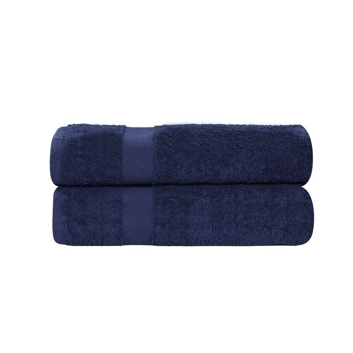 Absorbent Cotton Bath Sheet Set of 2 for Home and Guest Bathroom