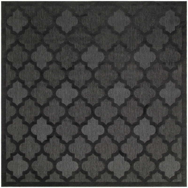 HomeRoots Square Trellis Indoor Outdoor Area Rug image number 0