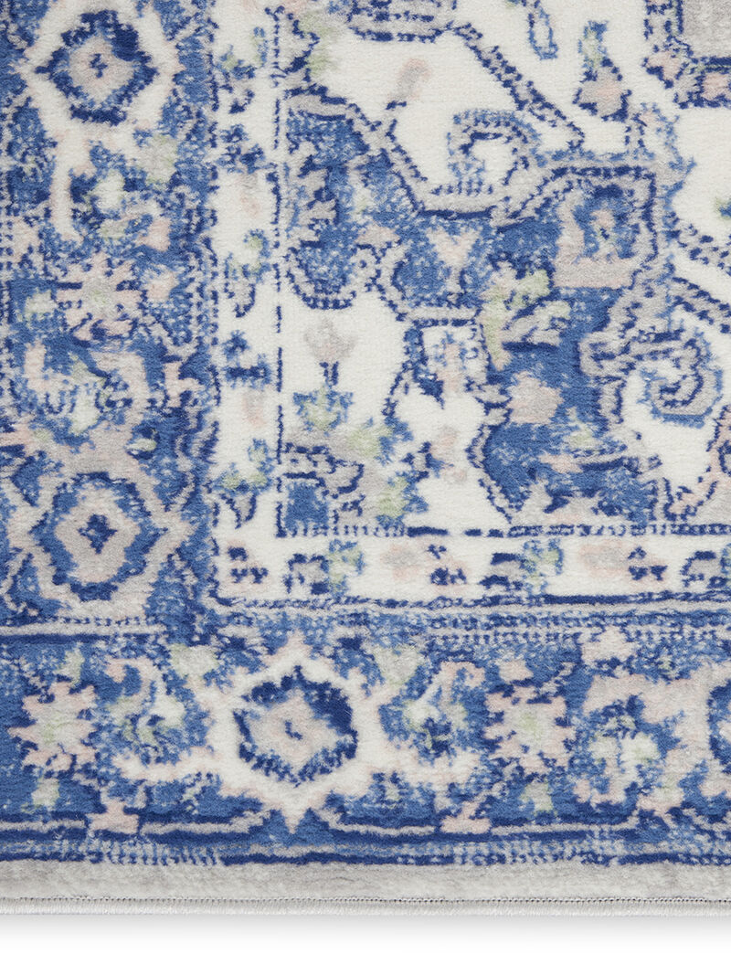 Whimsicle WHS03 Gray/Blue 4' x 6' Rug