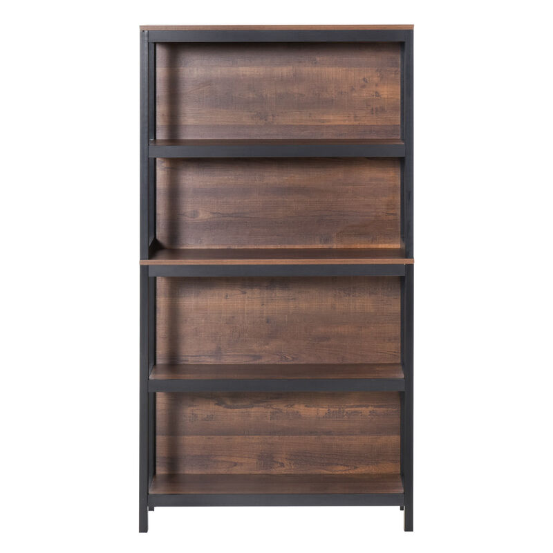 Hivvago 4-Tier Bookshelf for Home or Office with Safety Design image number 0