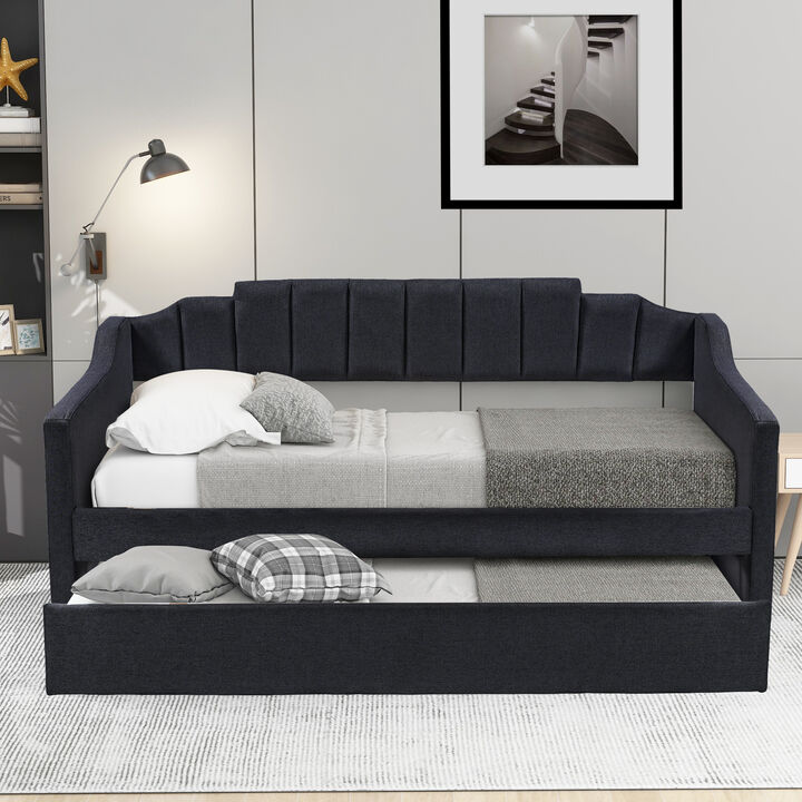 Space-Saving Daybed - Sofa Bed with Trundle for Guest Room