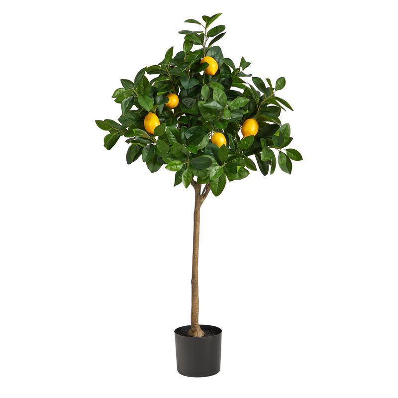 Nearly Natural 4-ft Lemon  Tree Artificial