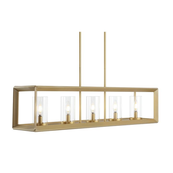 Anna Linear Metal/Glass LED Pendant