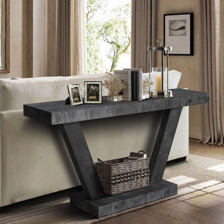 Entryway bench with 2-tier storage - Stylish, space-saving seating for hallway
