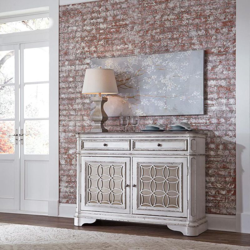 Liberty Furniture Solid Wood Buffet Cabinet with Storage, Sideboard for Dining Room, White image number 3