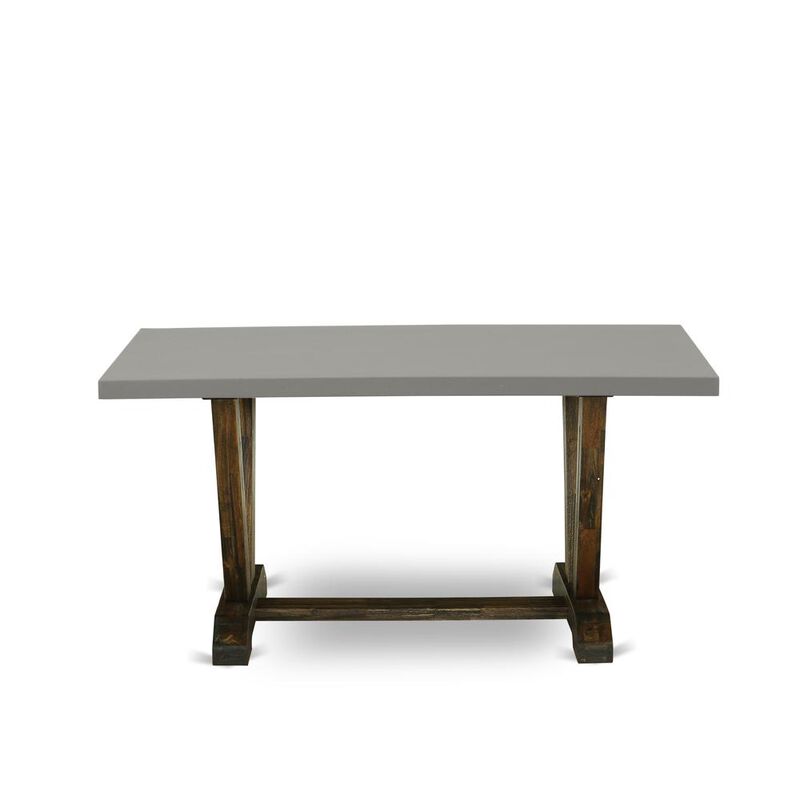 Dining Table Distressed Jacobean & Cement