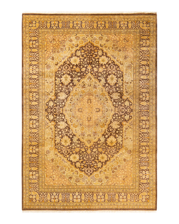 Mogul, One-of-a-Kind Hand-Knotted Area Rug  - Brown, 6' 1" x 9' 0"