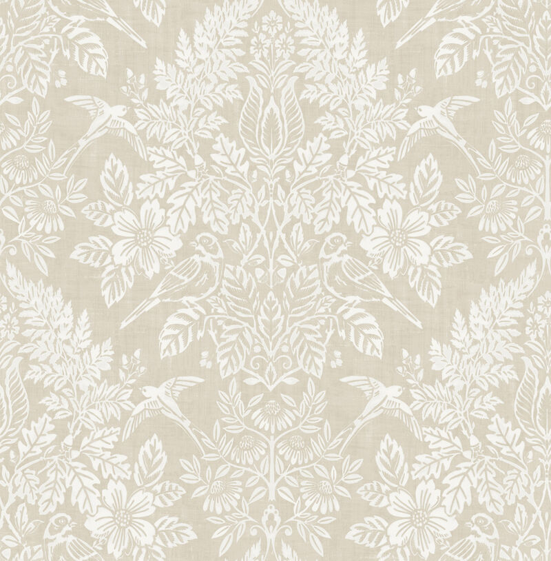 Finch Neutral Woodland Wallpaper image number 0