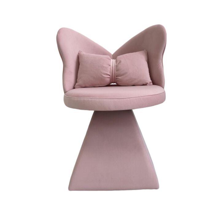 GOODSILO 360 Swivel Butterfly Back Vanity Chair Armless Accent Makeup Seating for Dining, Bedroom, Study and Recreational Use