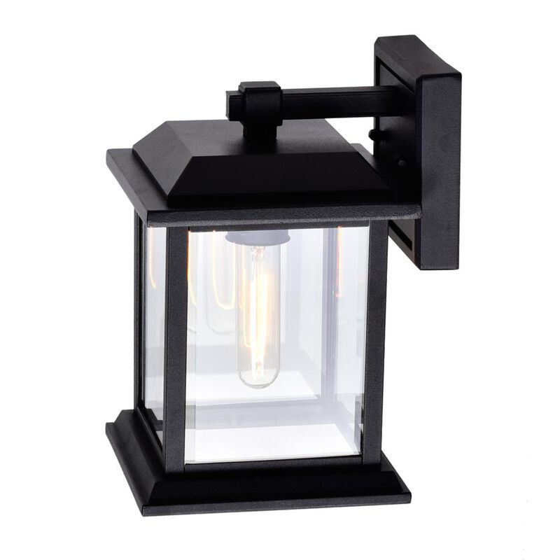 Blackbridge 1 Light Outdoor Black Wall Lantern