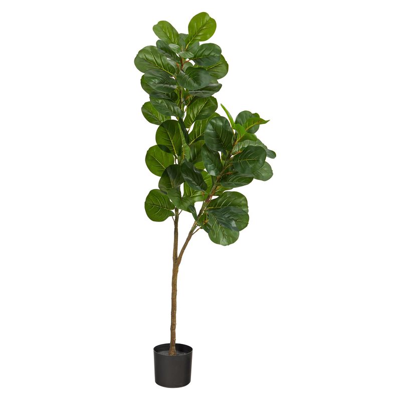 Hivvago 5.5 Feet Fiddle Leaf Fig Artificial Tree