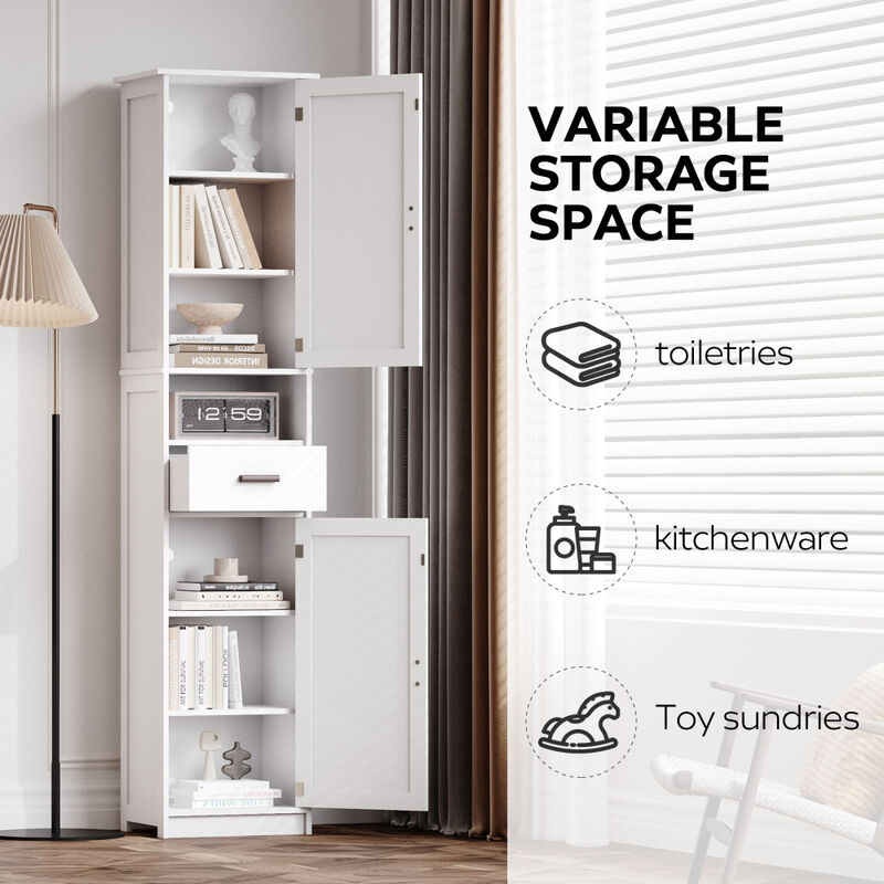 Zaxser Narrow Bathroom Storage Cabinet image number 3