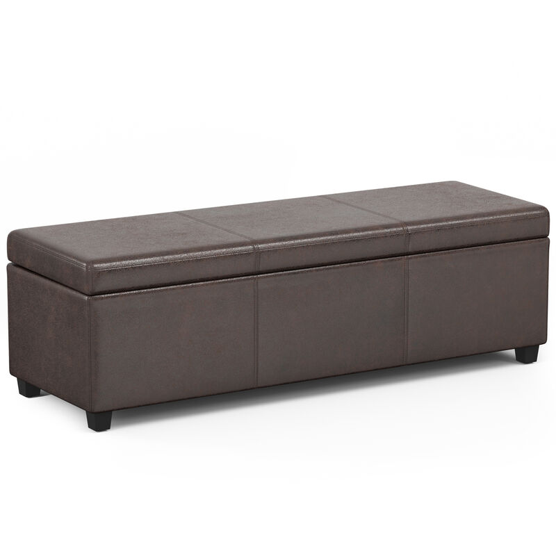 Simpli Home Avalon Extra Large Storage Ottoman Bench image number 0