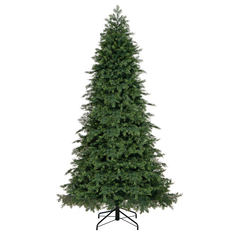 Artificial Christmas Tree Green Hinged Holiday Tree with Lush Branch Tips