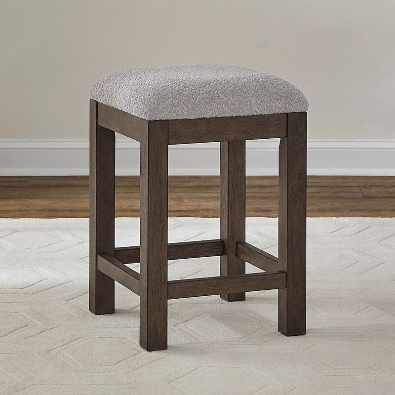 Liberty Furniture Cascade Falls Living Room Upholstered Console Stool - Satin Espresso image number 1
