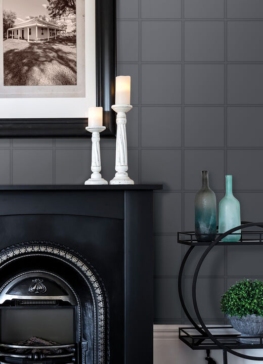 Avenue Stone Leather Wallpaper