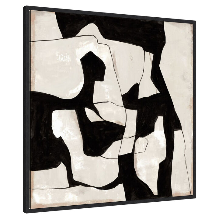 Contrasting Shapes in Motion II by Hannah Dawson Framed Canvas Wall Art