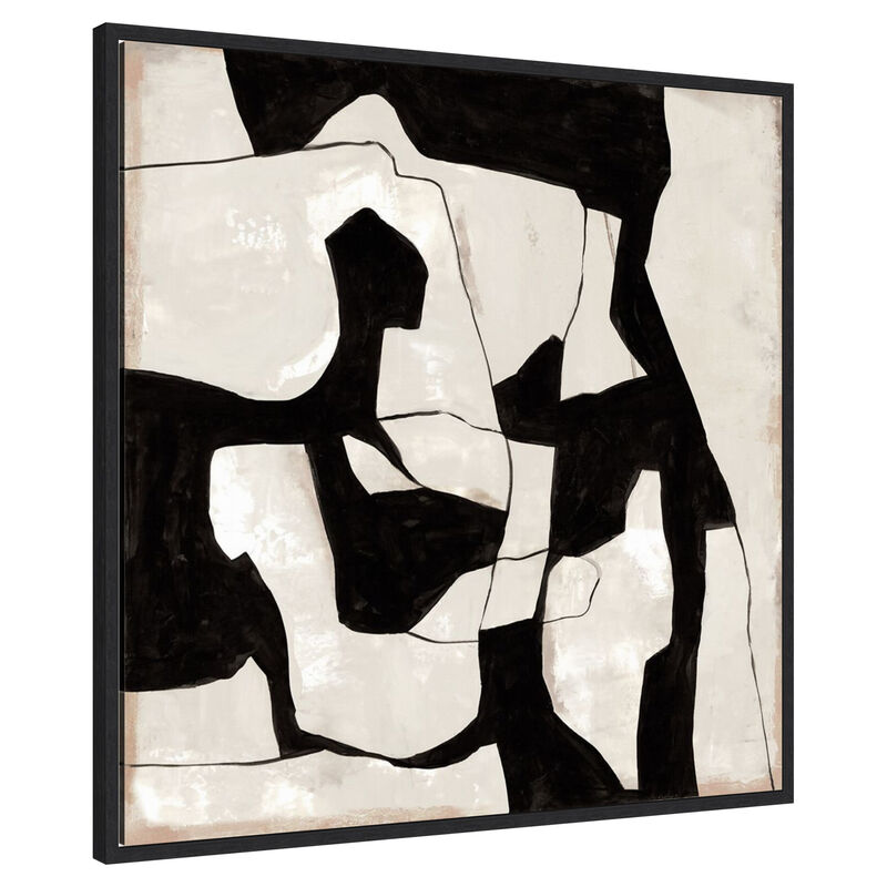Contrasting Shapes in Motion II by Hannah Dawson Framed Canvas Wall Art image number 0