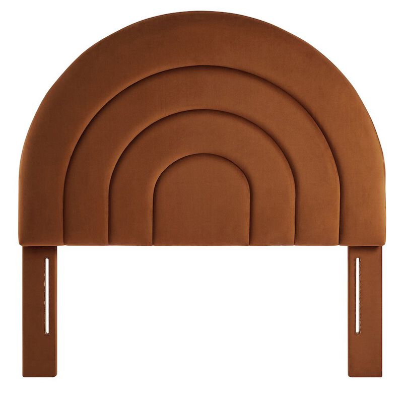 Solana Arched Performance Velvet Twin Headboard image number 0