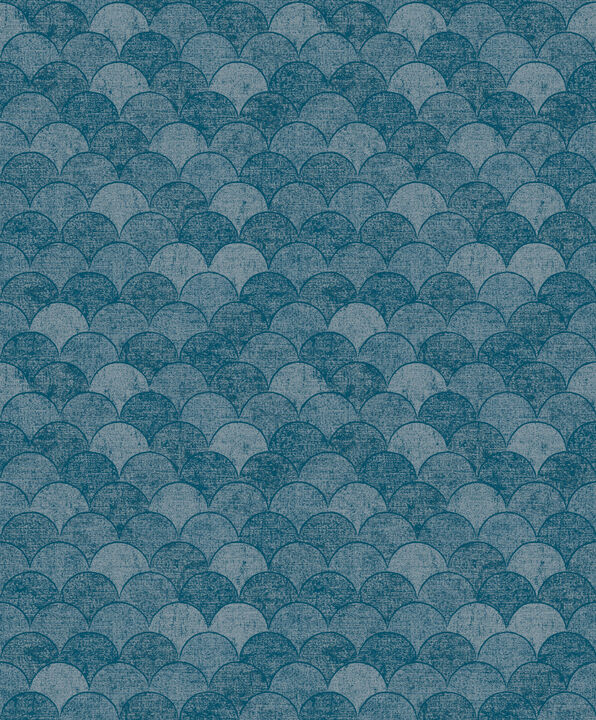 Mermaid Scales Blue Wallpaper