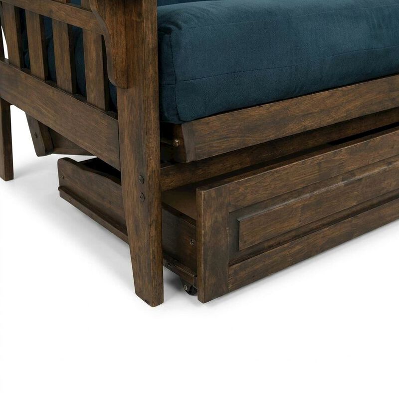 KODIAK Tacoma Frame-Rustic Walnut Finish-Mattress-Storage Drawers image number 8