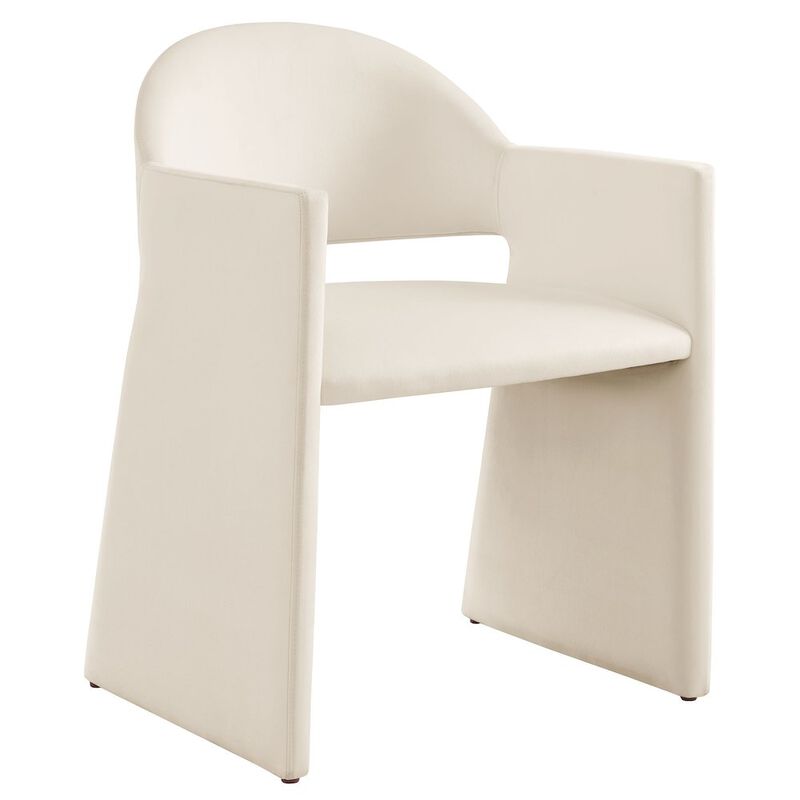Talia Performance Velvet Dining Armchair image number 0