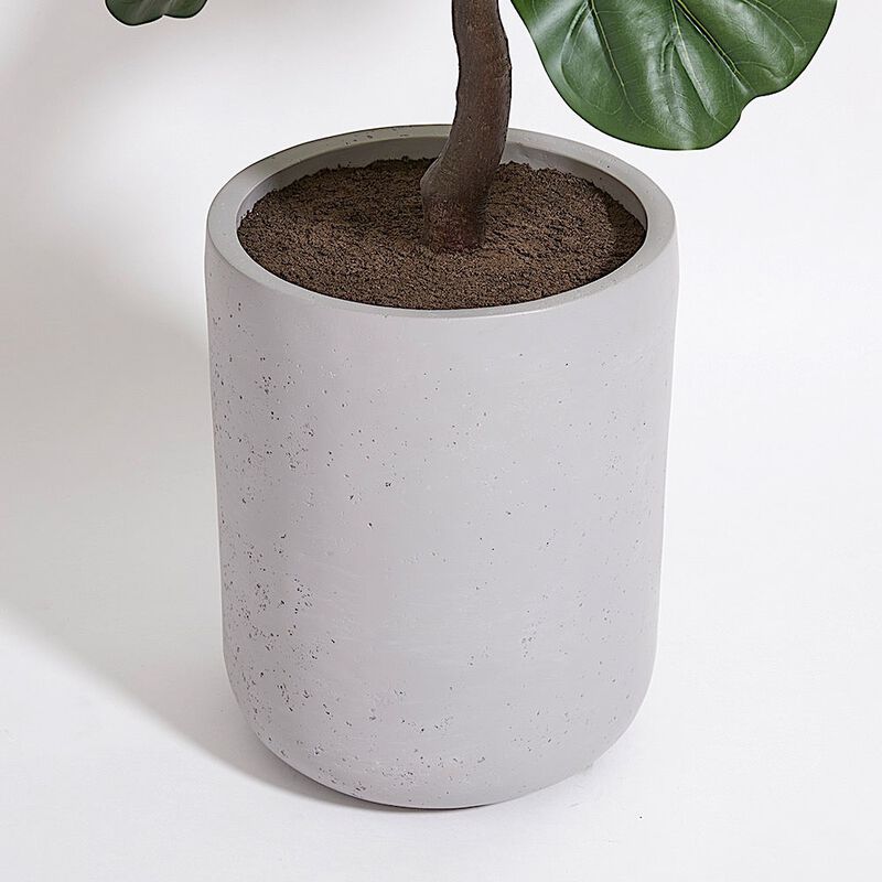 Artificial Fiddle Leaf Fig Tree with Artisan Planter image number 7
