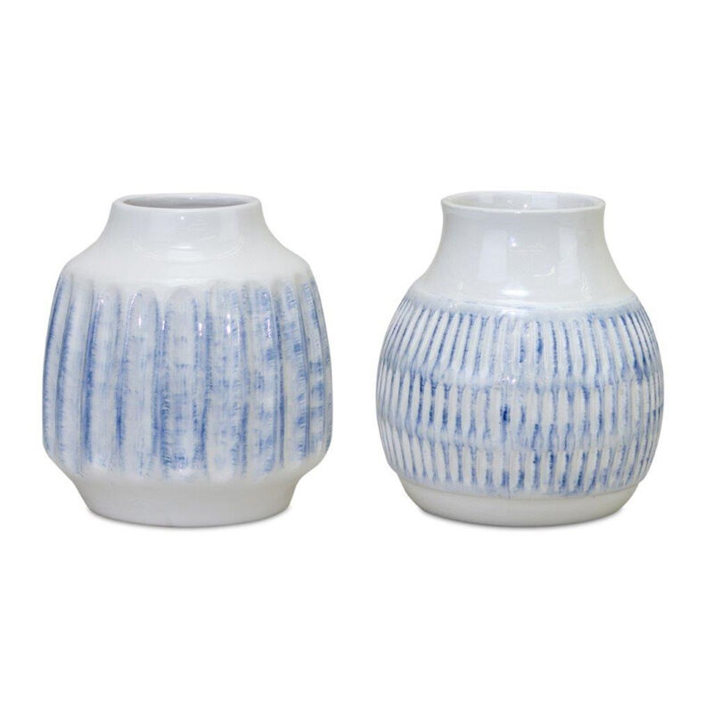 Vase (Set of 2) &ndash; Elegant Decorative Vases for Floral Arrangements and Home Decor