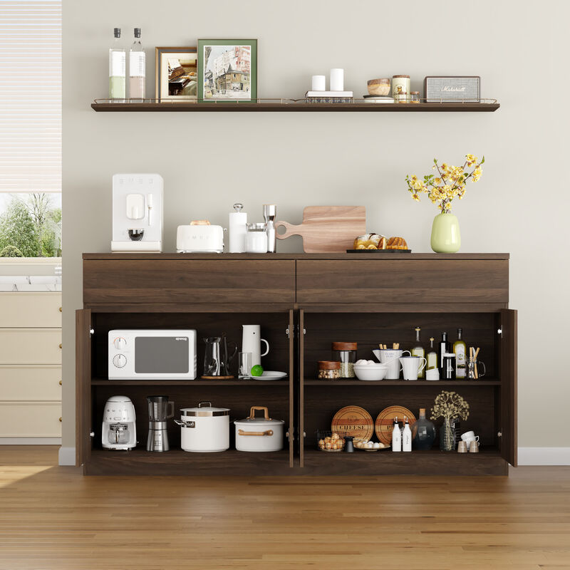 Wipbex 63.1" Sideboard Buffet Cabinet image number 2