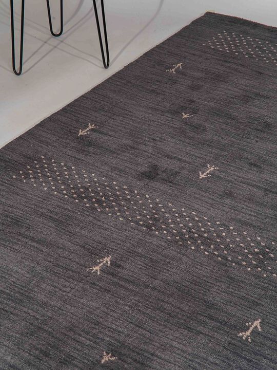 RUGSOTIC CARPETS HAND KNOTTED LOOM WOOL ECO-FRIENDLY AREA RUGS  - Contemporary Modern Design, High Pile Thick Handmade Anti Skid Rugs for Living Room (L00515)