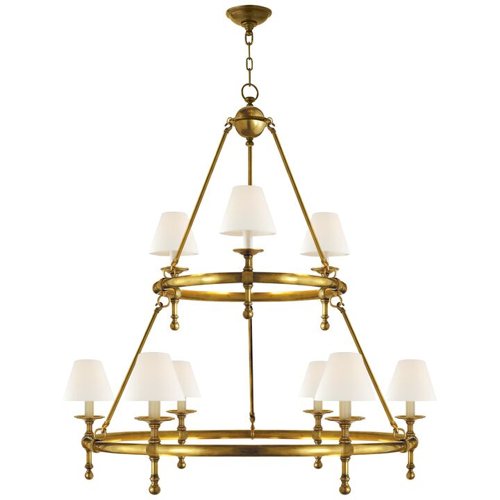 Classic 2-Tier Ring Chandelier