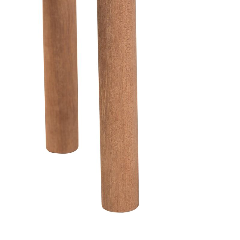 bali & pari Shadi Acacia Wood Multipurpose Accent Stool - Sculptural End Table with Tripod Base for Living Room, Bedroom or Dining Room image number 3