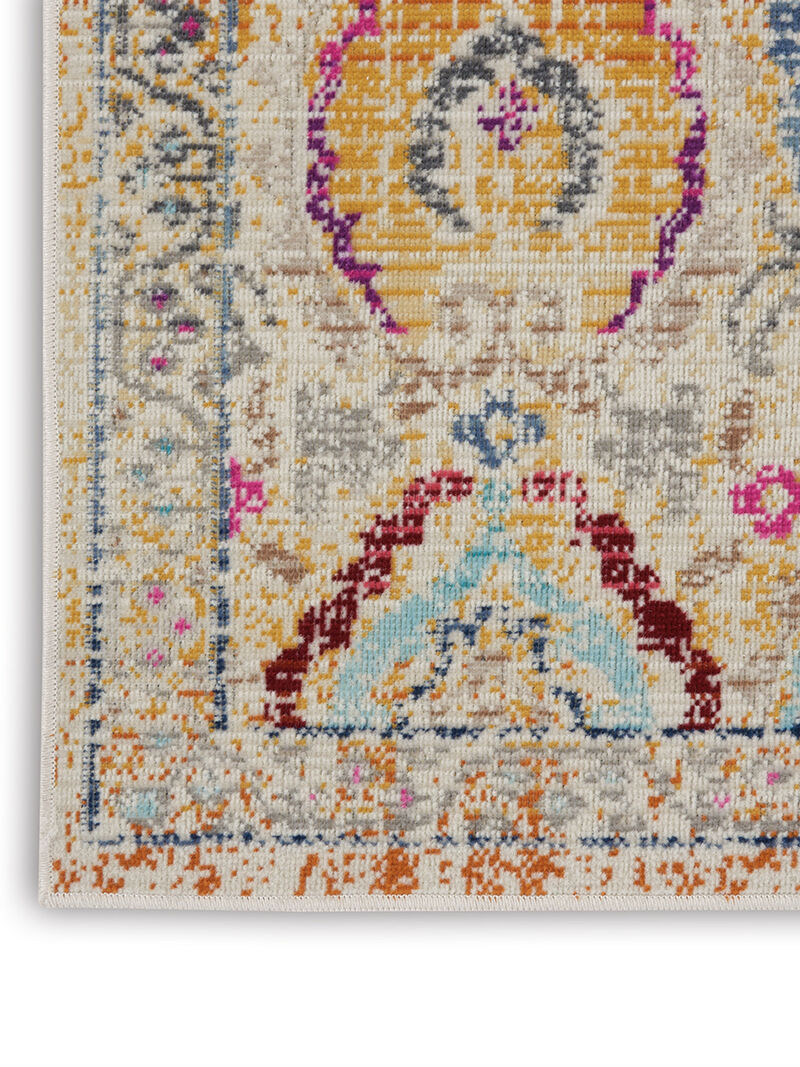 Vintage Kashan VKA04 Ivory/Multicolor 2'4" x 8' Rug