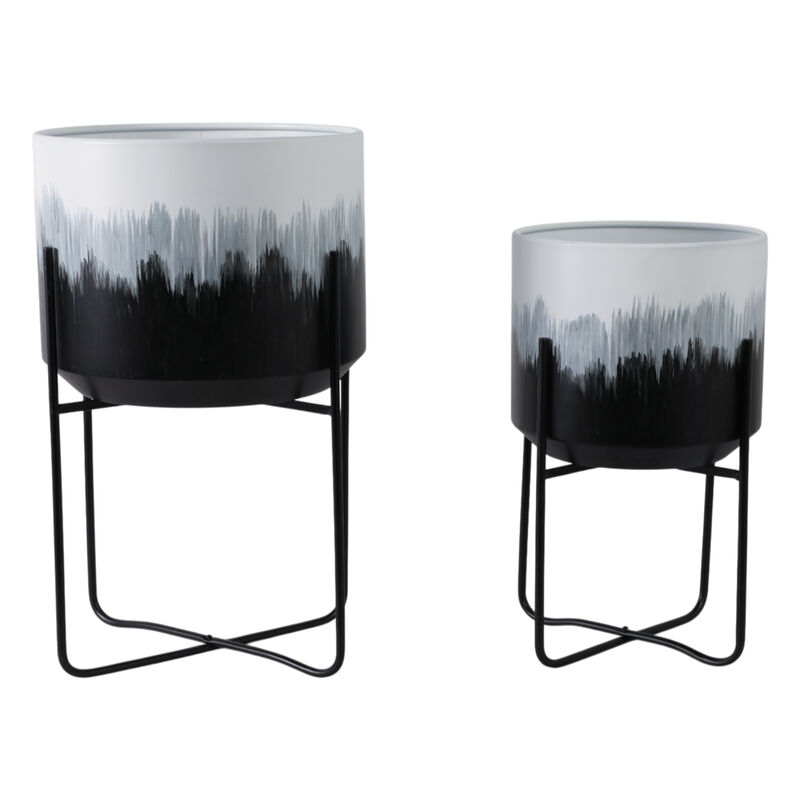 Brush Strokes Planters (Set of 2)