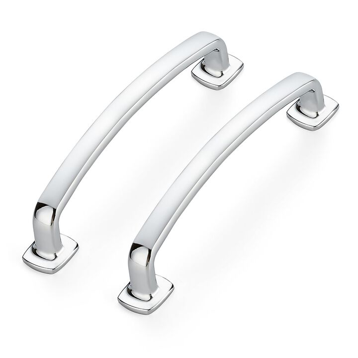 Ravinte Decor 25 Pack Cabinet Handles Arch Cabinet Pulls - 5 Inch Drawer Pulls Polished Chrome Kitchen Cabinet Handles Curved Dr