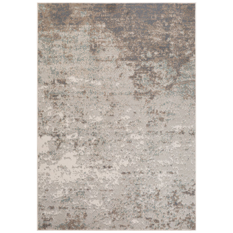 2 x 3 gray Abstract Power Loom Area Rug image number 0