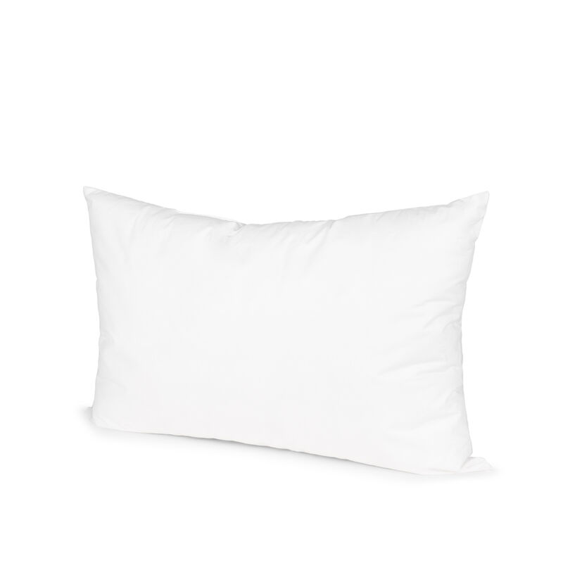 HomeRoots 15" X 23" White Cotton Down Blend Throw Pillow Insert image number 0