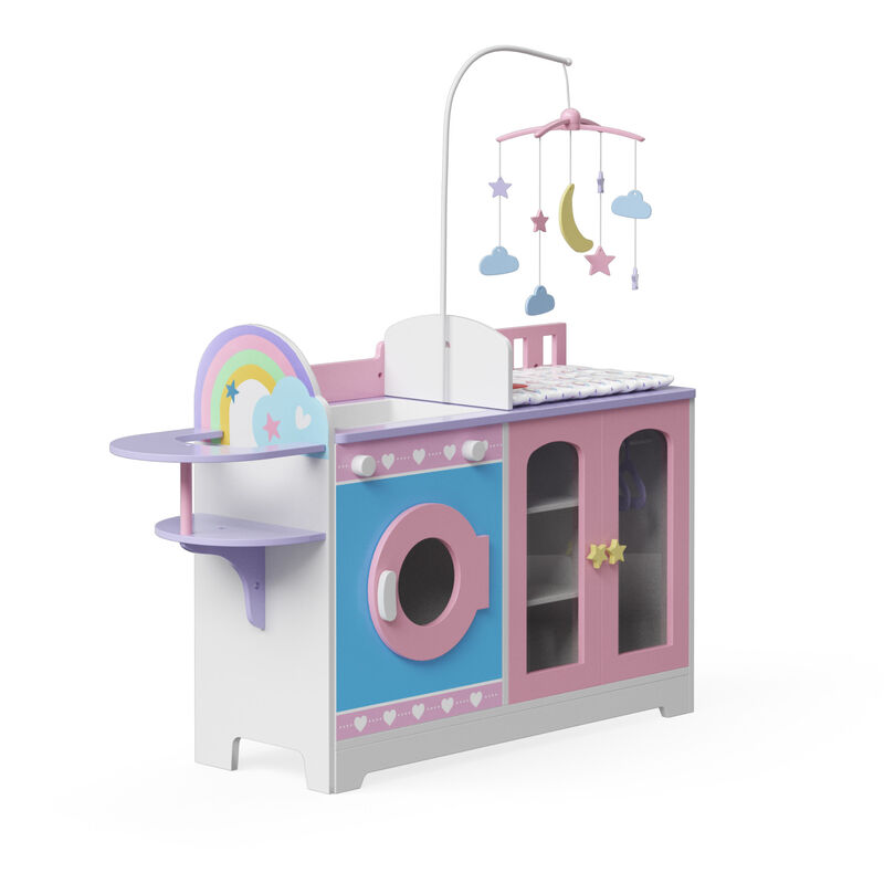 Olivia's Little World 6-in-1 Baby Doll Changing Station, Pink/Purple image number 4