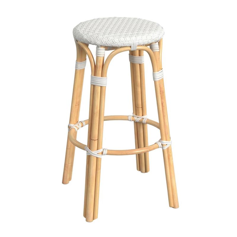 Butler Specialty Tobias Round Rattan 30" Bar Stool image number 0