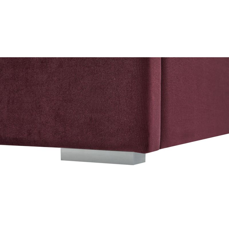 Nunmuk Velvet Upholstered Platform Bed image number 6