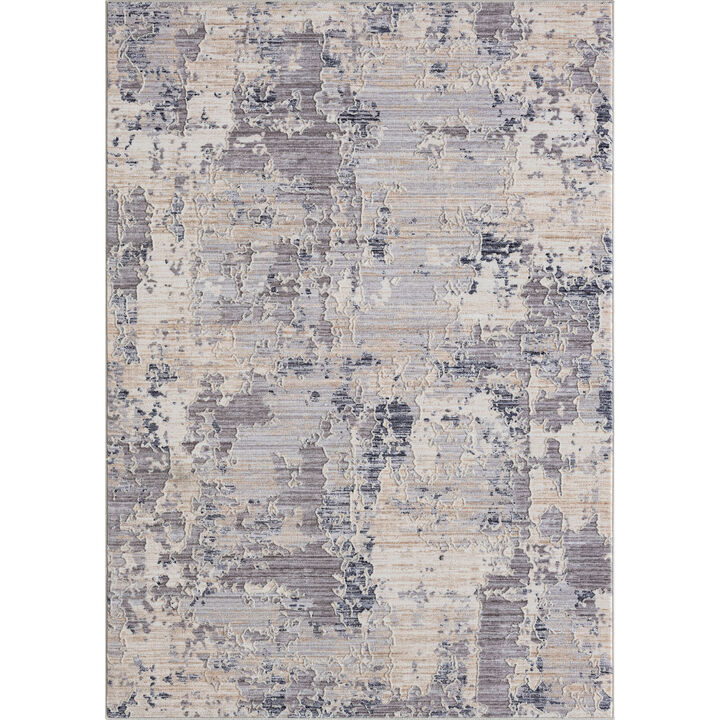 4 X 6 gray Abstract Area Rug