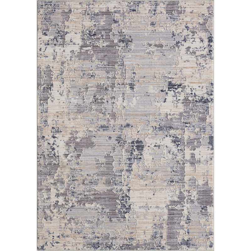 4 X 6 gray Abstract Area Rug image number 0