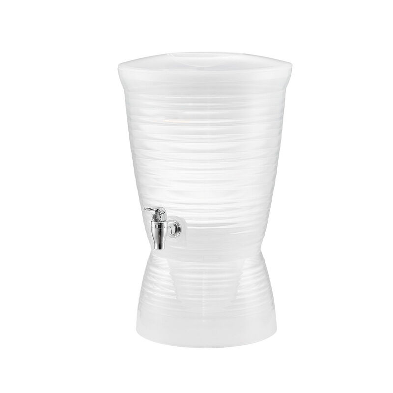Plastic Juice Beverage Dispenser with Ice Chamber and Spigot for Parties and Events image number 3