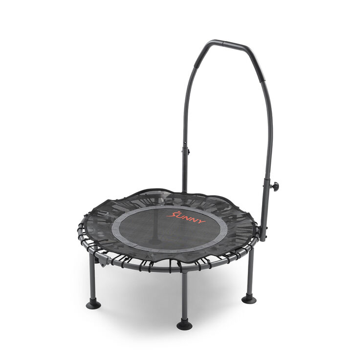Sunny Health & Fitness Active Quiet Fitness 36" Trampoline with Adjustable Stability Handlebar