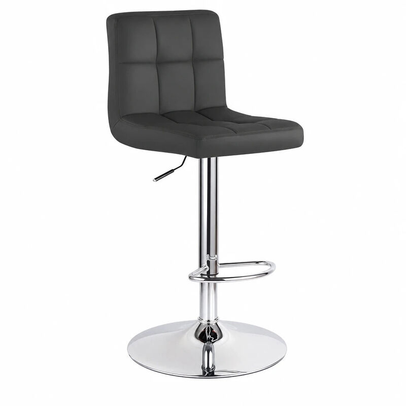 Leather Swivel Bar Stools Set of 2, Durable Adjustable Counter Height Stools with Thickened Backrest, Lightweight Iron Frame 360&deg; Kitchen Island Chairs image number 0